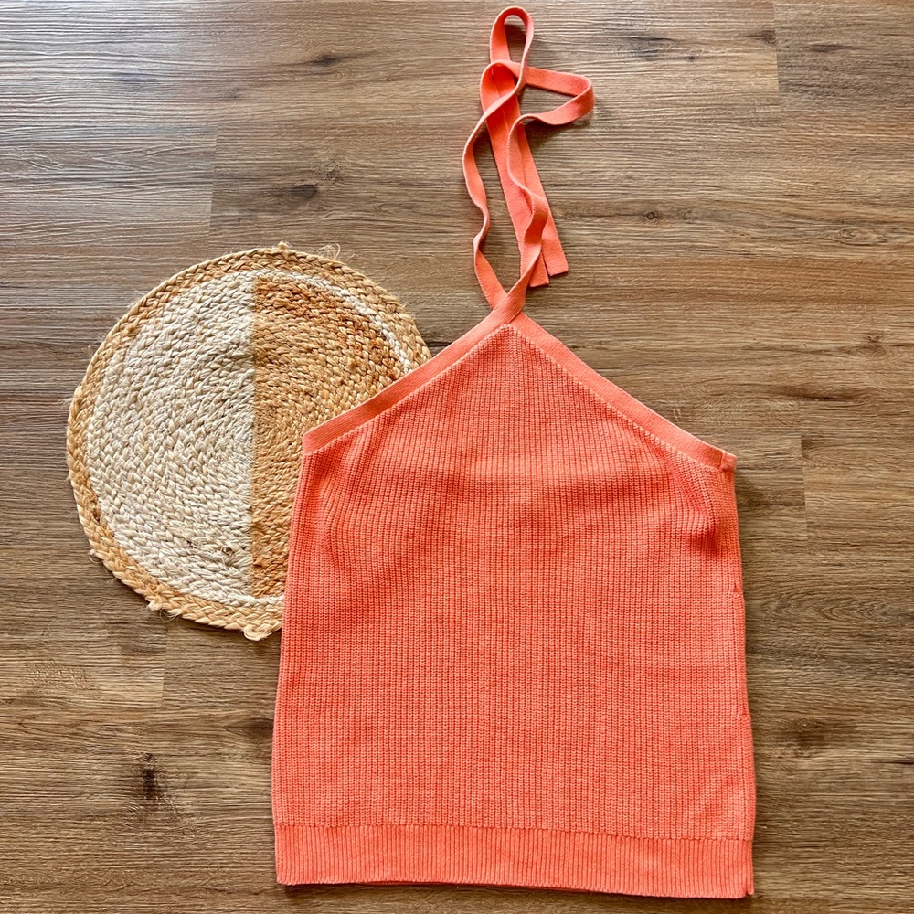 J. CREW Cotton-Blend Halter Sweater Tank - Picture 2 of 6